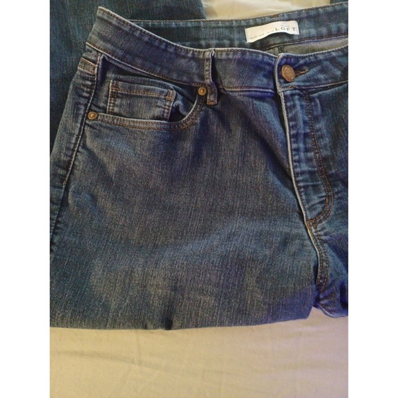 LOFT Women's Size 31/12 Mid Rise Straight Jeans - Picture 4 of 12